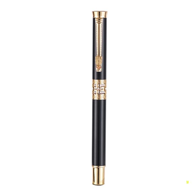 Penna a sfera con rullo in metallo ottone e rame dal design classico, regalo per uomo d'affari