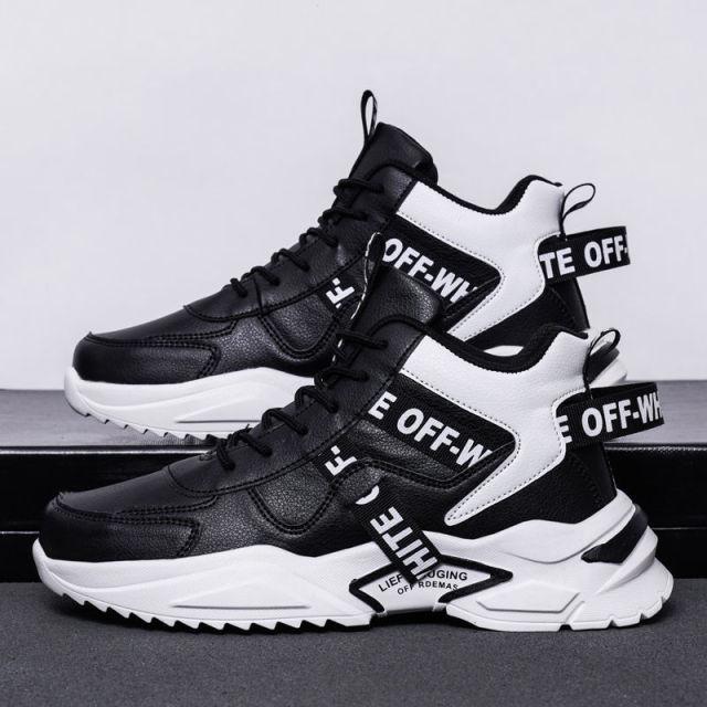 Zapatillas para correr para hombre, zapatillas Messi de caña alta, cómodas, deportivas para exteriores, zapatillas blancas para skate