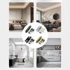 Aluminum Alloy Furniture Hinges Adjustable Butt Hinge 125 Degree Swing Concealed Hinge for Wood Door, Folding Door