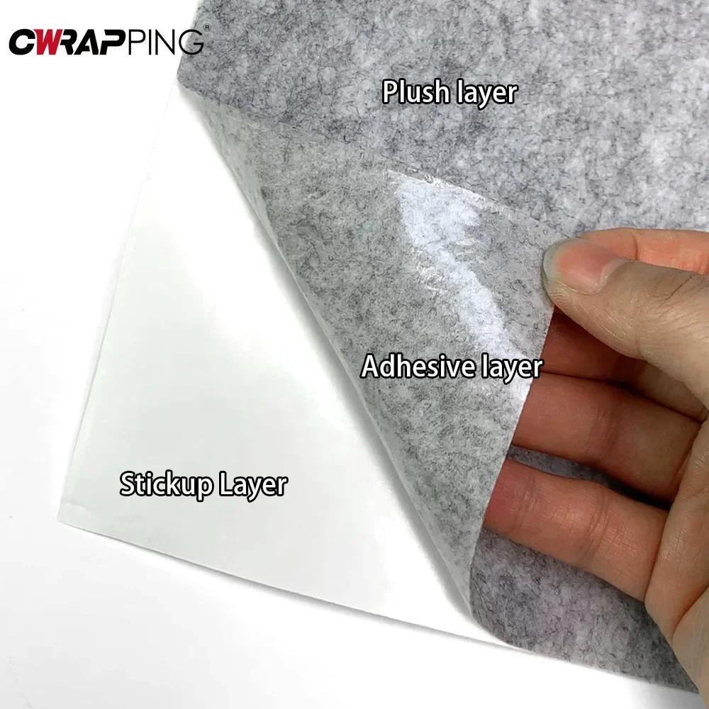 Car Self Adhesive Felt Universal Trimmable Auto Interior Carpet Protective Felt Furniture Cat Scratching Board Car Accessories