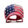 New European and American Trendy New American Flag Diamond-encrusted Baseball Washed Summer Men's and Women's Outdoor Sun Hats