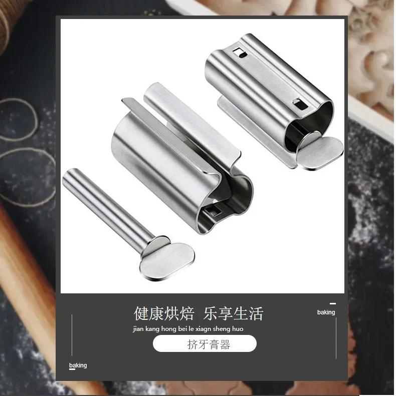 Durable Manual Stainless Steel Tube Rolling Dispenser Toothpaste Face Cleanser Squeezer Bathroom Toothpaste Squeezers