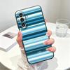 Blue Stripes Case for Samsung Galaxy A57 A06 A37 A55 A15 A05 A73 A51 A25 A16 A50 Phone Cover A53 A17 A70 A41 A52 A36