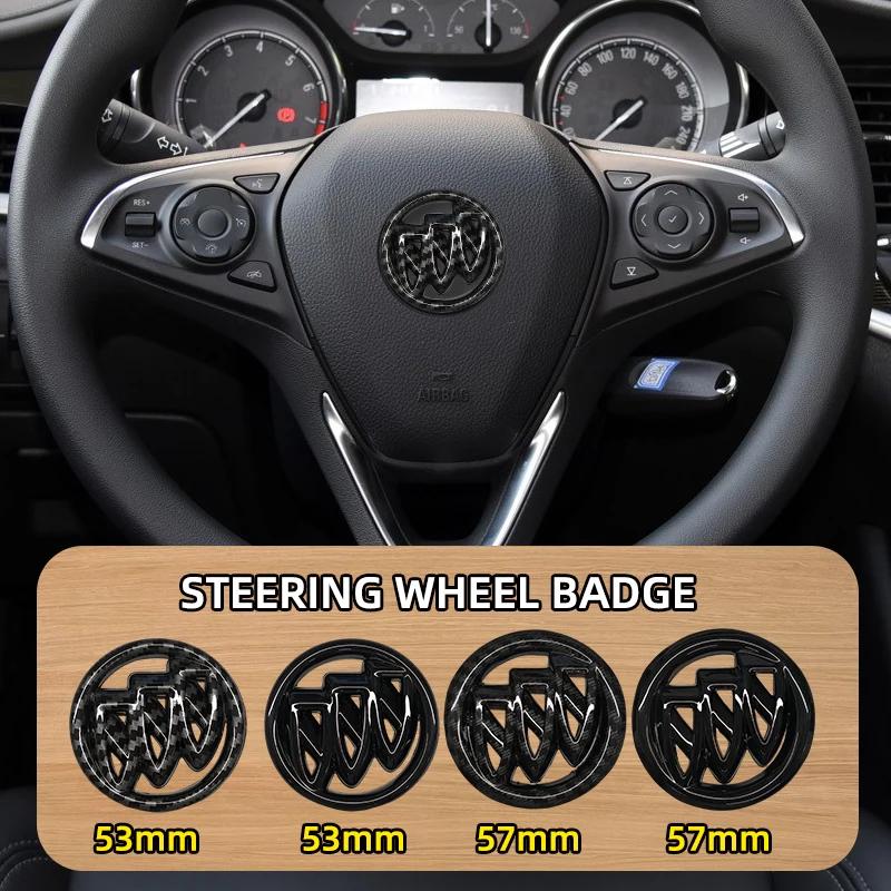 RFG3 3D Sticker Car Steering Wheel Badge Interior Emblem Accessories For Buick Park Avenue royaum enclave Encore LaCrosse Excelle GT