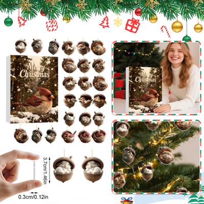 Adventskalender enthält 24 Geschenke, süßer Figuren-Puppen-Adventskalender, Countdown-Kalender mit Überraschungsspielzeug, Sammelfiguren als Geschenk für Kinder