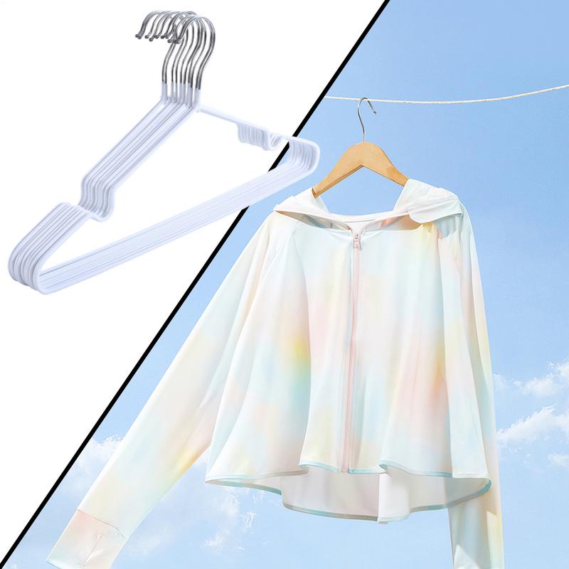 Clothes Hangers 10X Non Slip Hangers For Clothes With Shoulder Grooves Load-Bearing Wardrobe Storage For Skirt Ties Down Jackets