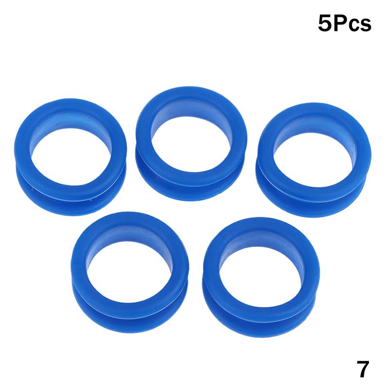 5Pcs Barber Hair Shears Grooming Scissor Protector Cutting Curved Thinning Shears Finger Ring Grip Inserts Ring For Salon Barber