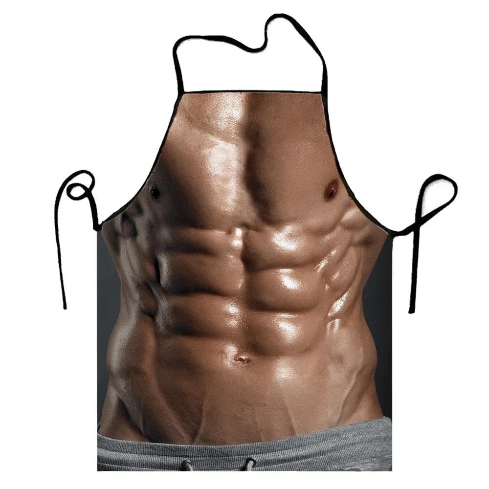 Durable Kitchen Stylish Muscular Man Design Apron Perfect for Everyday Cooking Tasks