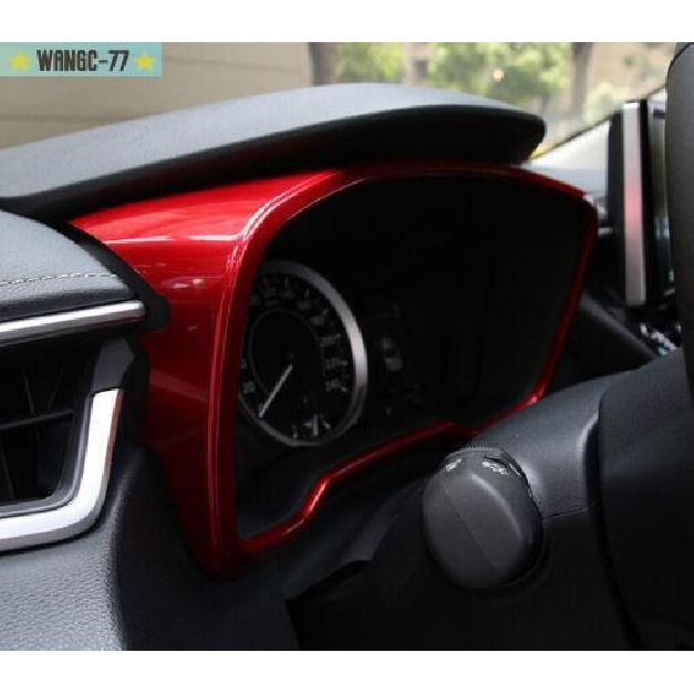 Red trument Panel Frame Cover Trim For Toyota GR Corolla Hatchback -2024