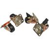 Swivel Castors - EQUIP - Dynamic Flex - 60 Mm - 4 Pieces - For Basic and Dynamic Flex Cabinets