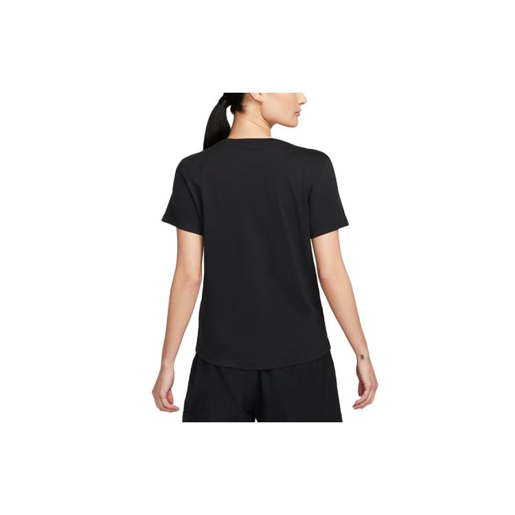 New Nike Sportswear Women's Bird Print Classic Crewneck T-Shirt Black FB8096-010