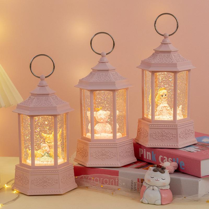 Cartoon Night Light, Snowy Wind Lantern, Music Box, Crystal Music Box, Valentine's Day Gift, Birthday Gift