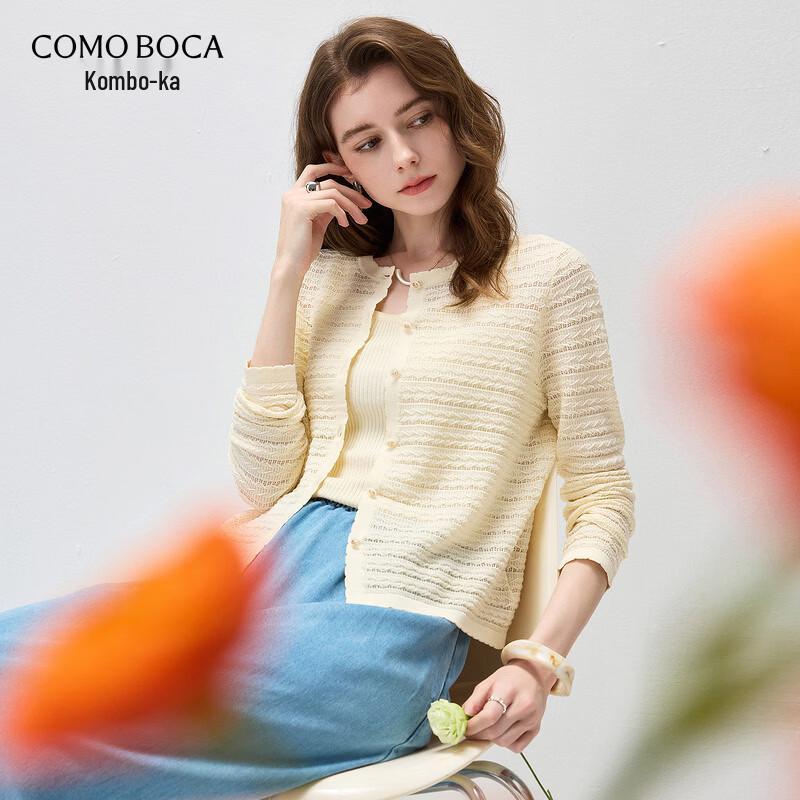 Women s Silk Blend Jacquard Knit Cardigan XL