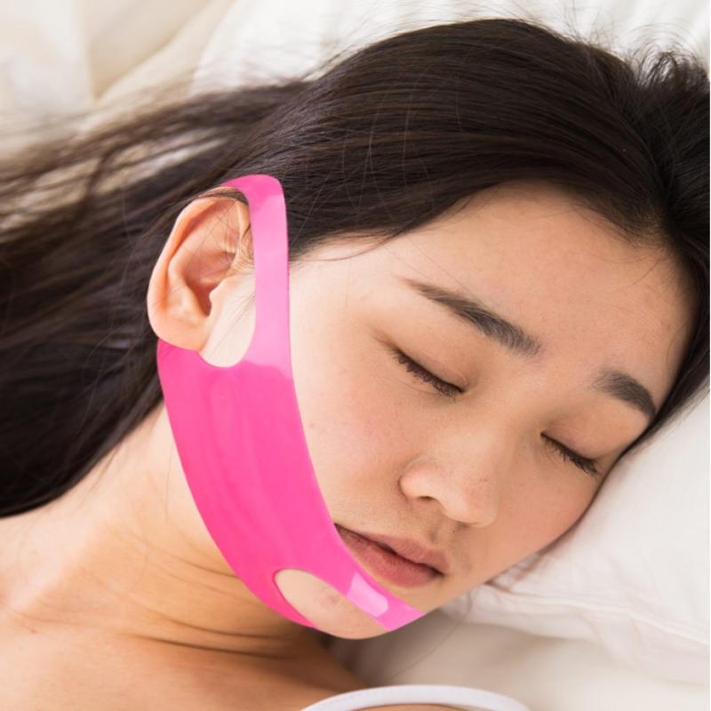 Silikon Gesichtsband V-Line Gesichtsformer Kinn Wangen Lift Up Gürtel Nasolabialfalte Gesichtsmassageband Damen Schönheit Hautpflege