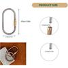 JOGOAUTO Titanium Carabiner Clips with Titanium Key Rings,Key Chains for car Keys, Small Locking carabiners Clips Mini,Quick Release Keychain,J451