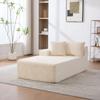 Modular Compression Sofa Made of Chenille Fabric, Filled with 30D High-elasticity Foam. Easy To Move with Non-slip Base, Ideal for Living room.Beige