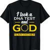 I Took a DNA Test God Is My Father Graphic Tee Unisexs Breathable Cotton TShirt Short Sleeve