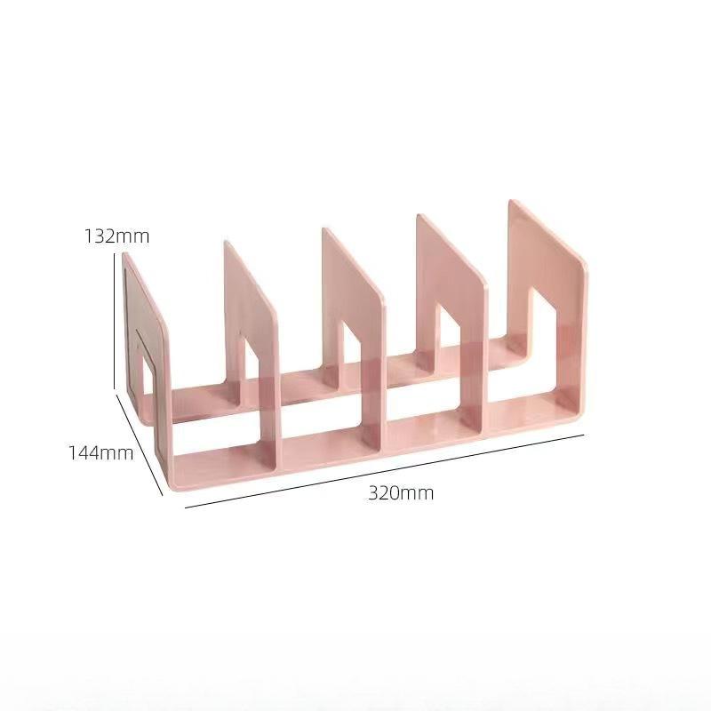 Transparent Book Riser Student Desktop Organiser Divider Shelf Book FileBook Rack Office Data Shelf Baffle