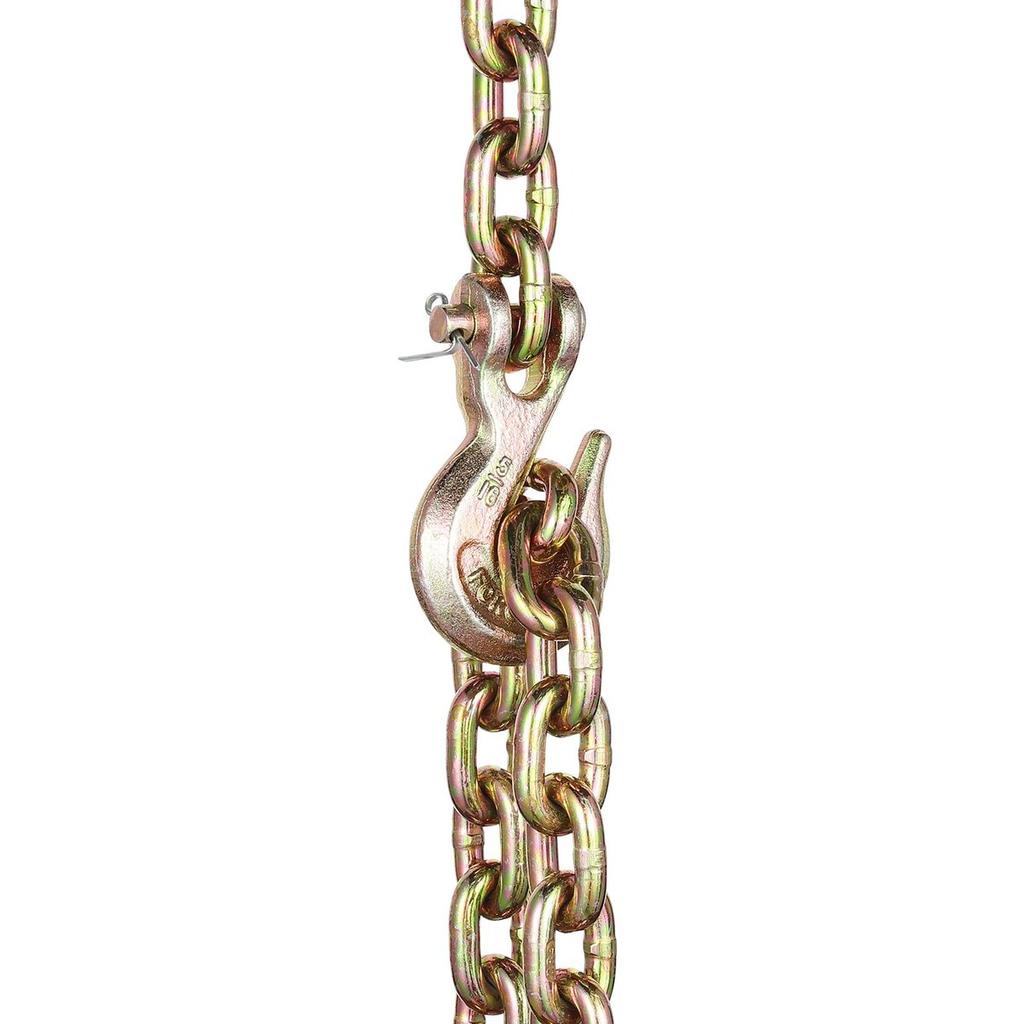 Binder Chain G80 Tie Down Tow Chain with Two Hooks 5/16" X 14.2' 4900 Lbs