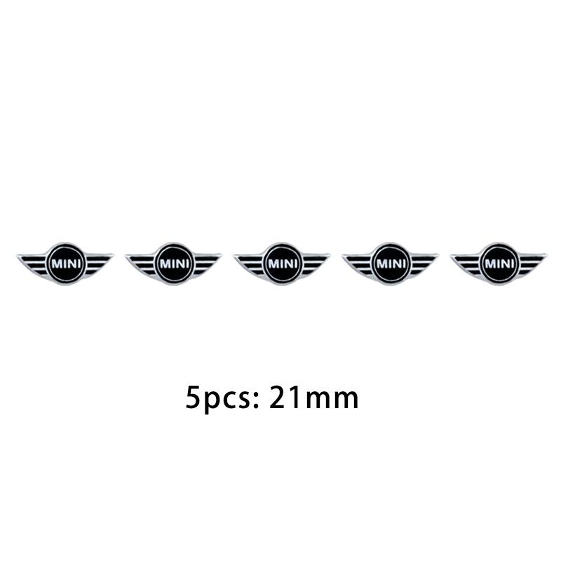 

21mm Car Remote Key Sticker Aluminum Emblem Decal For BMW MINI Cooper One JCW Works Clubman R55 R56 F55 F56 R57 R58 R59 R60 R50