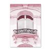 Rosa Blume Balkon Turm Paris Auto Fahrrad Regenschirm Wand Kunstdruck Leinwand Malerei Nordic Poster Decor Bilder Für Wohnzimmer
