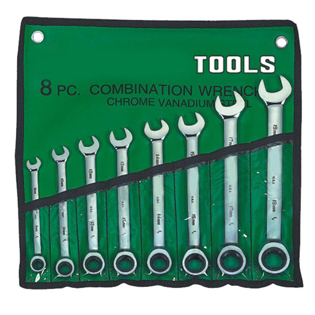 Double Head Ratchet Wrench Keys Combination Spanner Wrench for Car Repair Tools