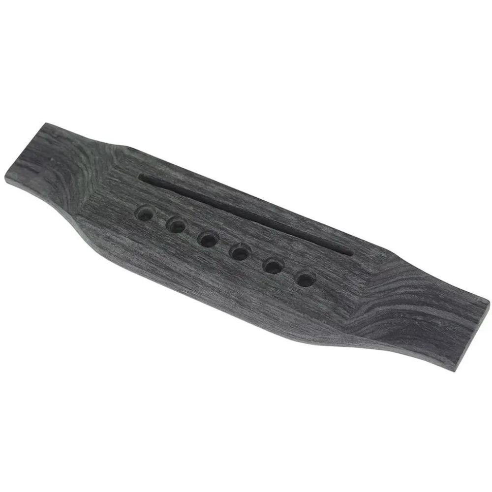 Guitar Saddle Thru Guitar Bridge for Acoustic Guitar Rosewood Folk Guitar Dismounted 6-Hole Bridge Guitar Accessories Parts
