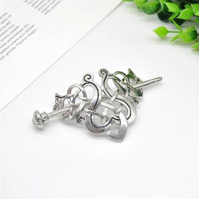 Guochao Antique  Metal Hairpin Hairpin Hairpin European and American Vikings Simple Celtic Knot