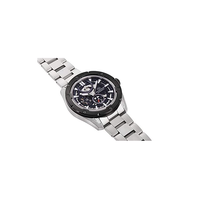 Orient Star RK-AV0A01B Men's Automatic Watch, Avant-Garde Skeleton, Mechanical, Made in Japan, with 2-Year Manufacturer's Warranty, Open Heart, Black