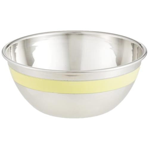 Endo Shoji Commercial TKG Bowl, 11cm, Yellow, 18-8 Stainless Steel with Antibacterial Coating, Made In Japan, ABC8803