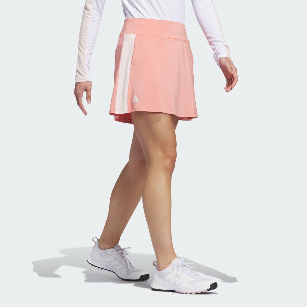 Adidas Made With Nature Golf Skort Color Block Logo A-Line Casual Skirt Women Skirts Brown IL9539