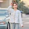 2025 Spring Embroidered Reversible Jacket Vest - New Chinese National Style, High-End Outerwear (WW2507)