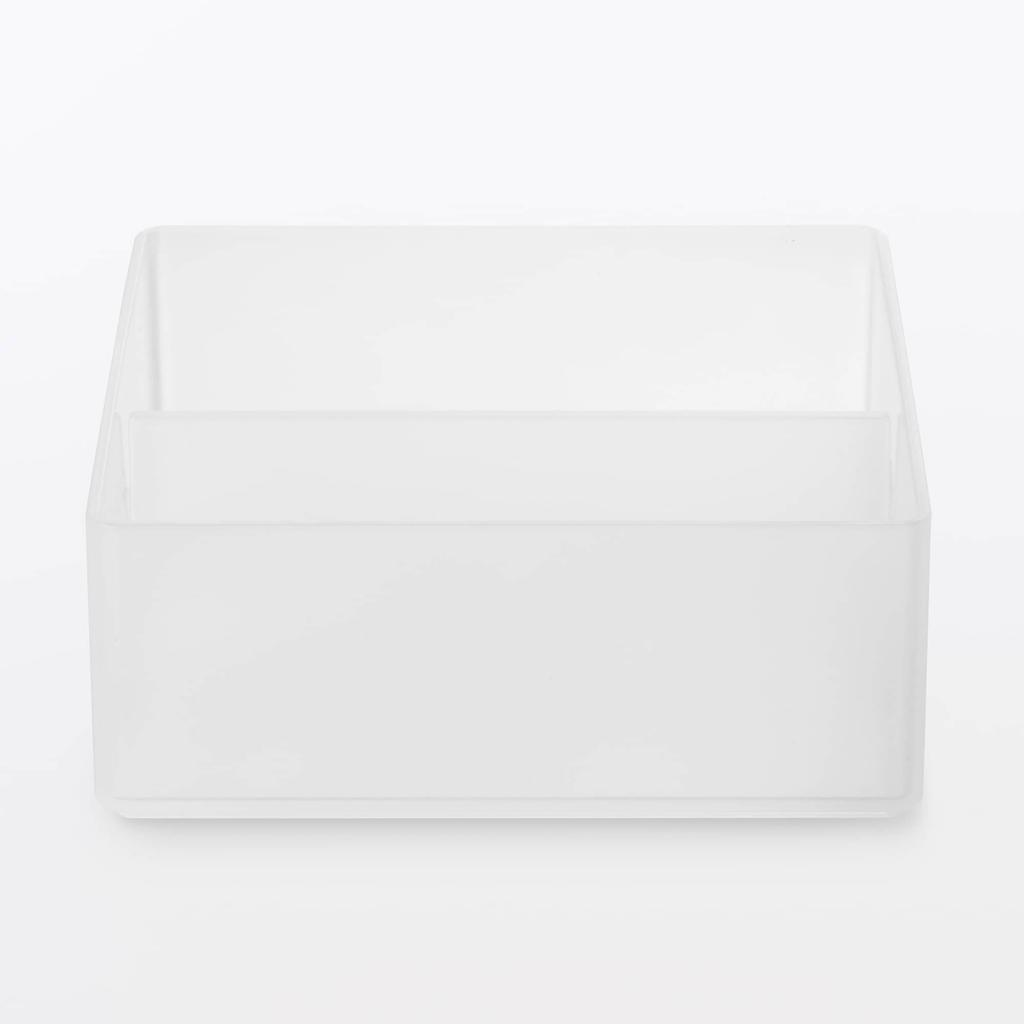 MUJI Polypropylene Desk Organizer Tray 100 X 100 X 40 76403203 1, Approx. Mm,