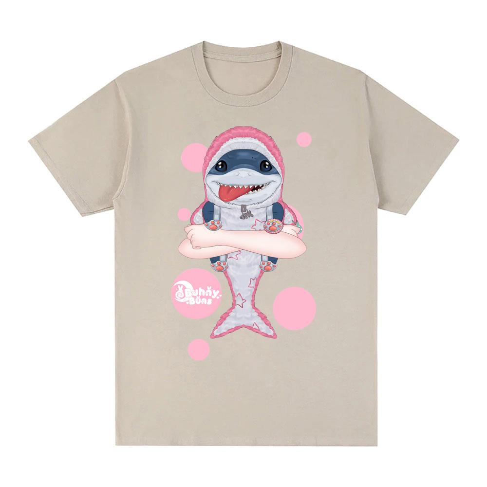 Jeff The Landshark Casual T-shirt Cotton High Quality Cartoon Print Fashion Tee-shirt Short Sleeve Casual Camisetas Tees Tops