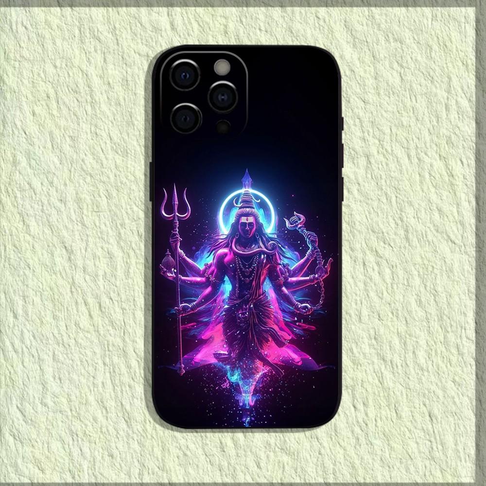 Lord Shiva Mahadev Of India Phone Case For iPhone 16,15,14,13,12,11,Pro,X,XS,Max,XR,Plus,Mini Soft Black Cover