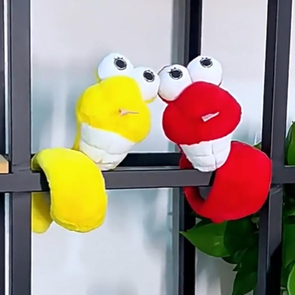 

Wrist Style Plush Doll Slap Bracelet Circle Toy Snake Plush Wrist Band Birthday Gift жовтий
