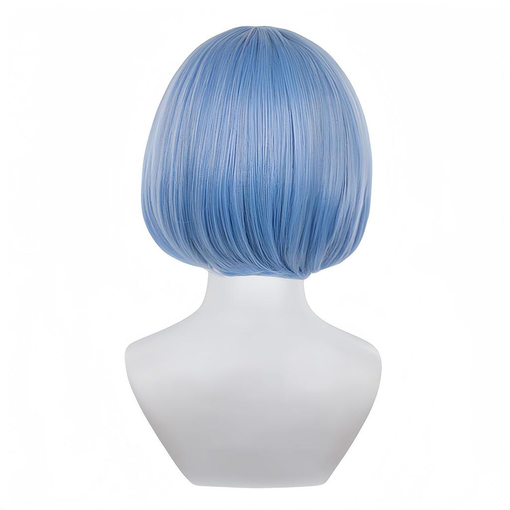 Re:ZERO -Starting Life in Another World- Rem Cosplay Wig, Heat-Resistant Wig, Costume Accessory, Disguise Wig with Net, Perfect for Events, Costumes,