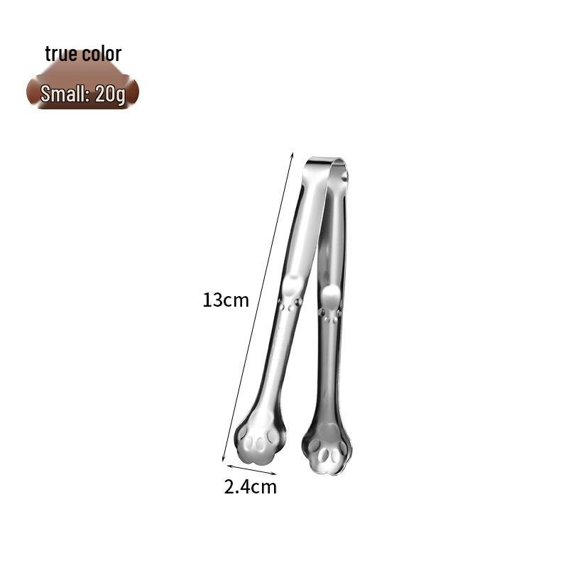 304 Stainless Steel Multi-use Cat Paw Tongs for Ice, Sugar, Coffee, Pastry, Barbecue