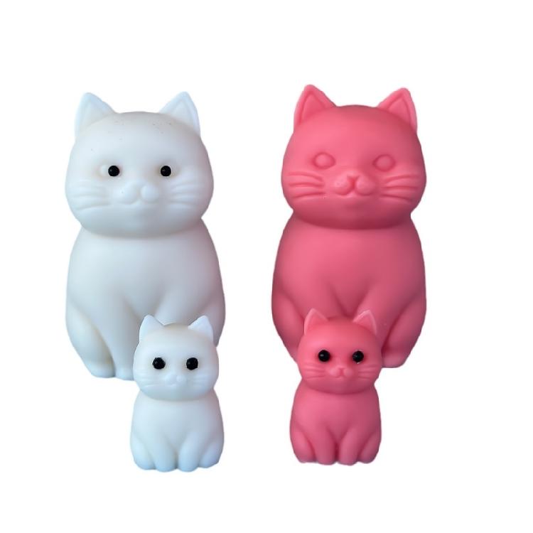 Cats Shaped Candle Molds for Candle Soap Office Desk Decorations, Cats Shaped Silicones Molds