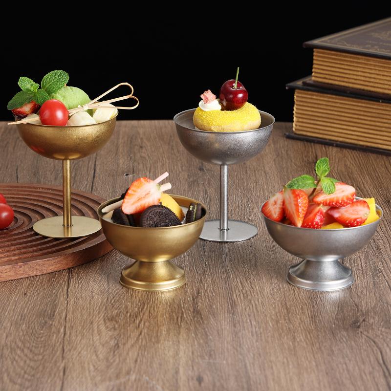 Multipurpose Stainless Steel Goblet for Serving Ice Cream and Fruit Desserts