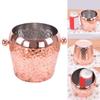 Wide Mouth Wine Bucket Beverage Tub Hammer Pattern Stainsless Steels Ice Buckets Drinkware for Parities, Gathering