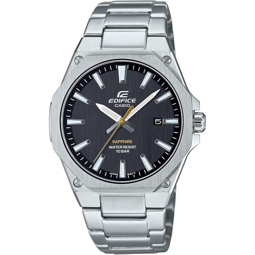 

Часы Casio Edifice сапфировое стекло EFR-S108DJ-1AJF мужские серебристые чёрный