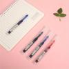 100Pcs Straight Liquid Ball Pen Quick Drying Business File Signature Gel Pen 0.5mm Black/Blue Ink Office School Use,Birthday Gifts,School Season