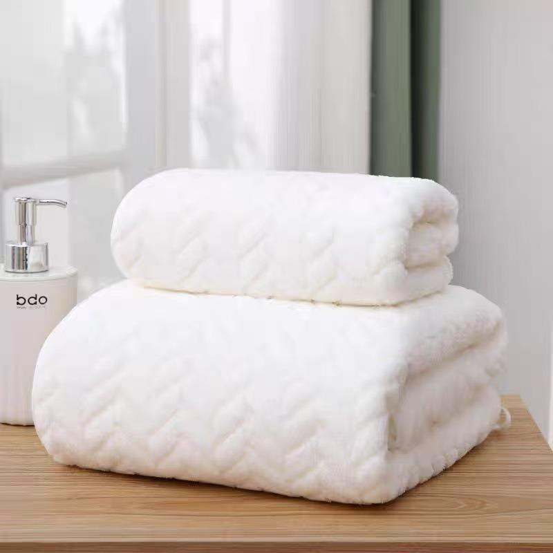Coral Fleece Towels and Bath Towels for Home Use