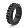2026 Ring Men's Trendy Creative New Product Ring Cuban Chain Premium Sense Rotation Rotating Index Finger Ring