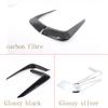 ABS Carbon fibre/Silver Car Front Bumper Side Air Intake Trim Strip Sticker For Honda Pilot 2015-2026 Car Exterior Accessories