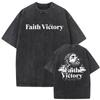 Christian Religious Jesus Is King Vintage Washed Tshirt Men Women Gothic Hip Hop Oversized Tshirts High Quality Cotton T Shirt