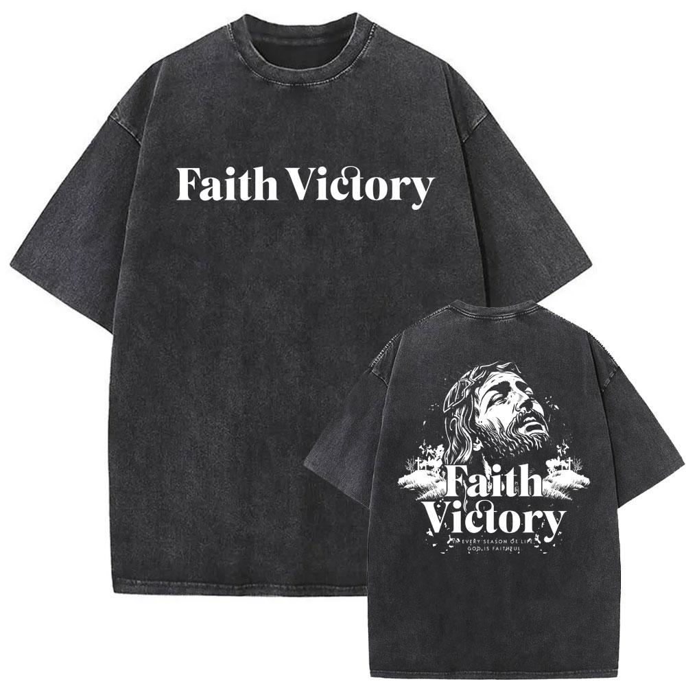 Christian Religious Jesus Is King Vintage Washed Tshirt Men Women Gothic Hip Hop Oversized Tshirts High Quality Cotton T Shirt