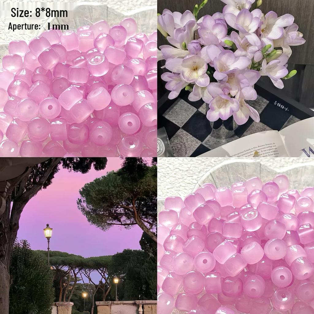 Frühlingskollektion: 8mm Lampwork-Perlen zum Basteln von Schmuck & Armbändern