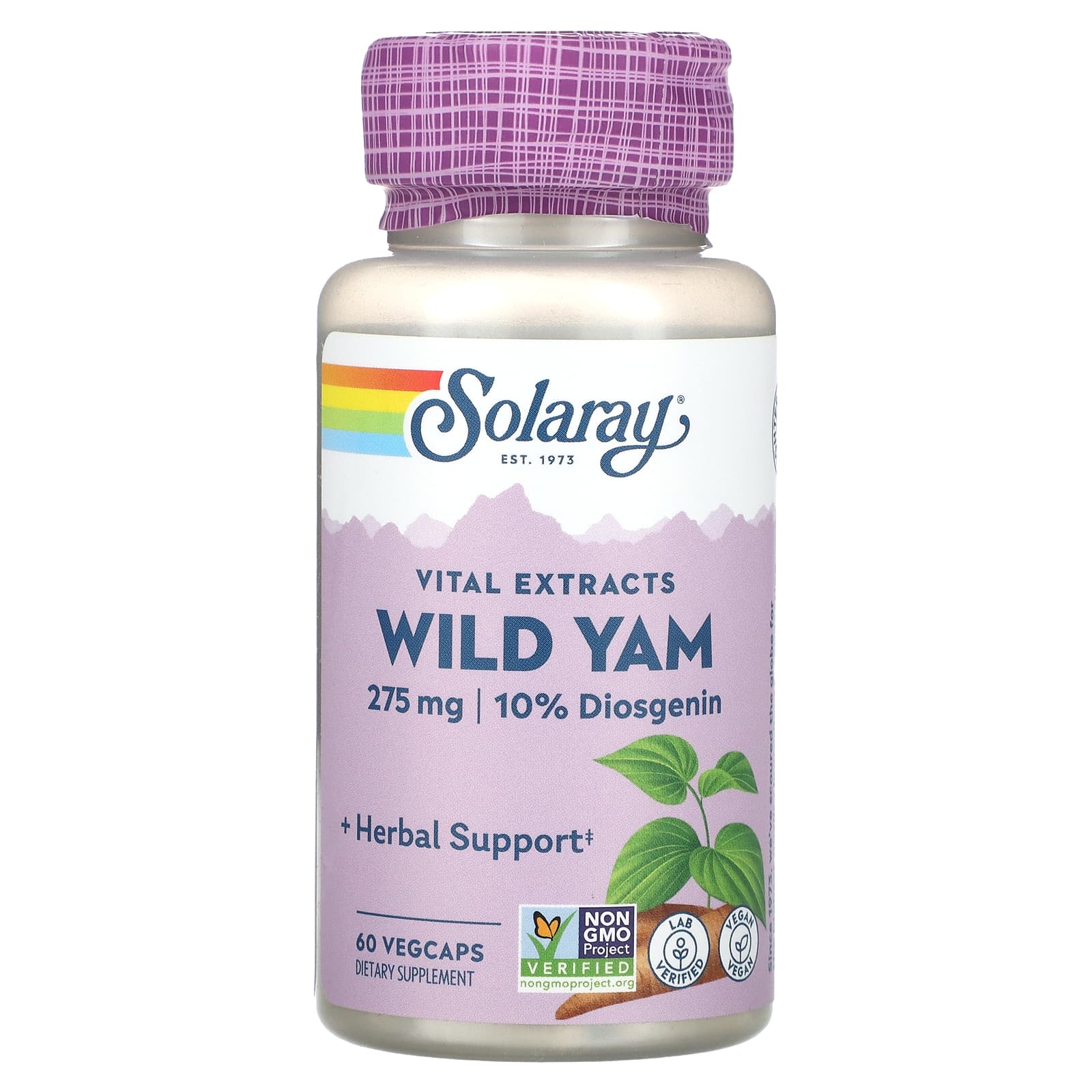 

Vital Extract Wild Yam, Veggie Capsules 60
